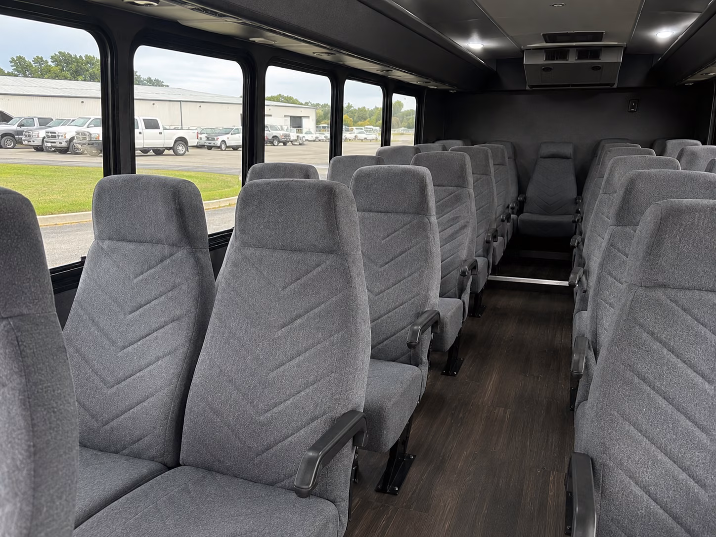 spokane valley 18 passenger minibus inside