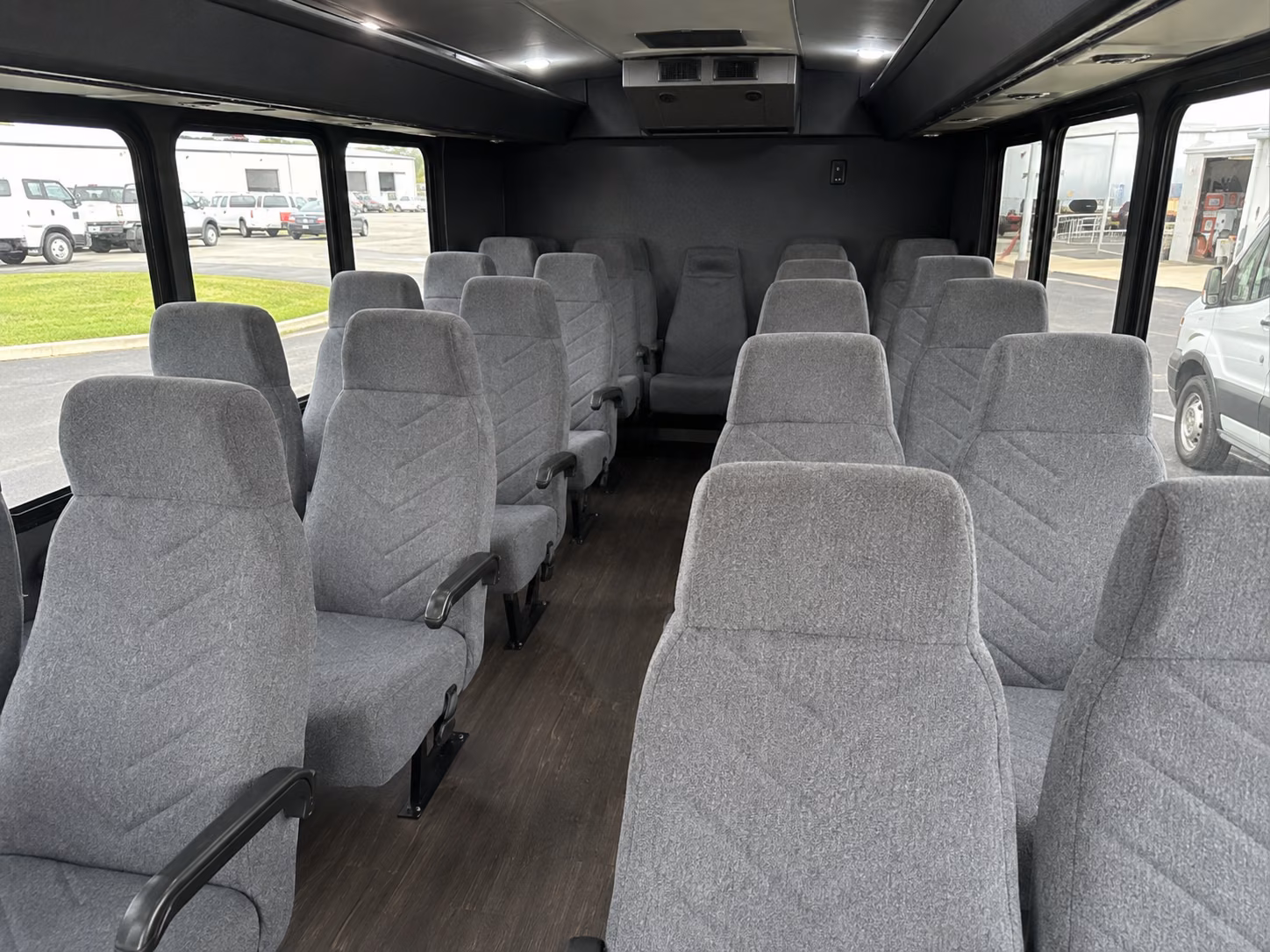 spokane valley 18 passenger minibus interior