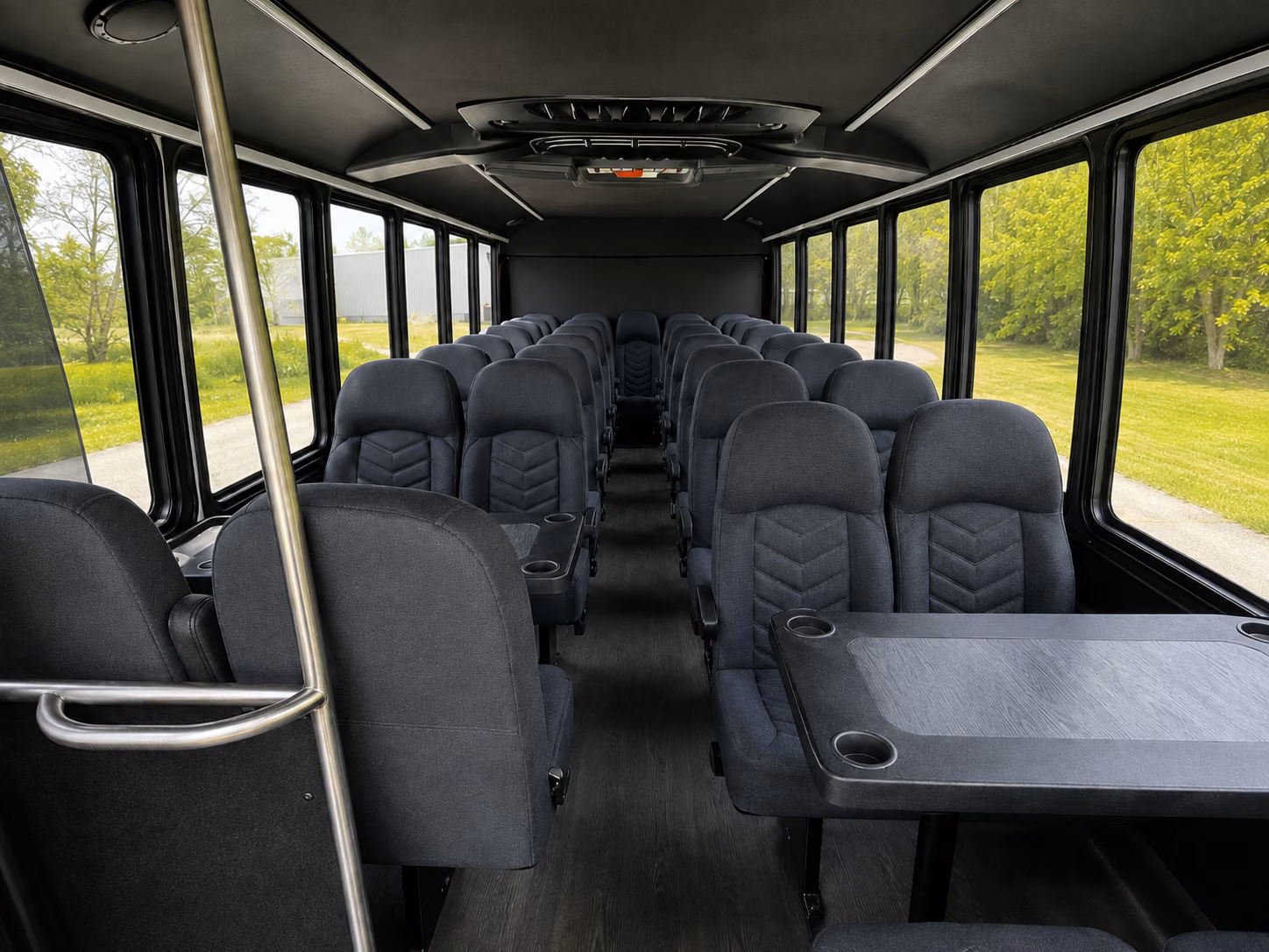 spokane valley 20 passenger minibus inside