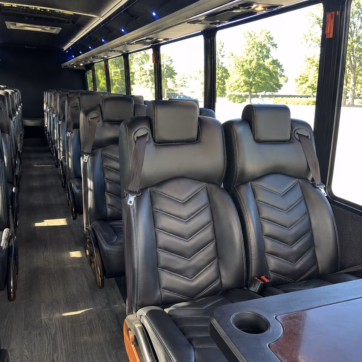 spokane valley 25 passenger minibus interior
