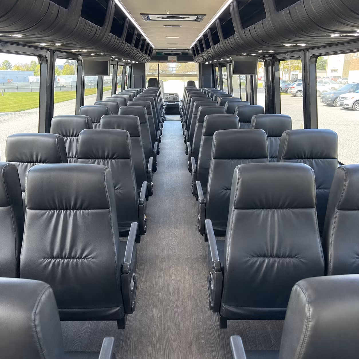 spokane valley 28 passenger minibus interior
