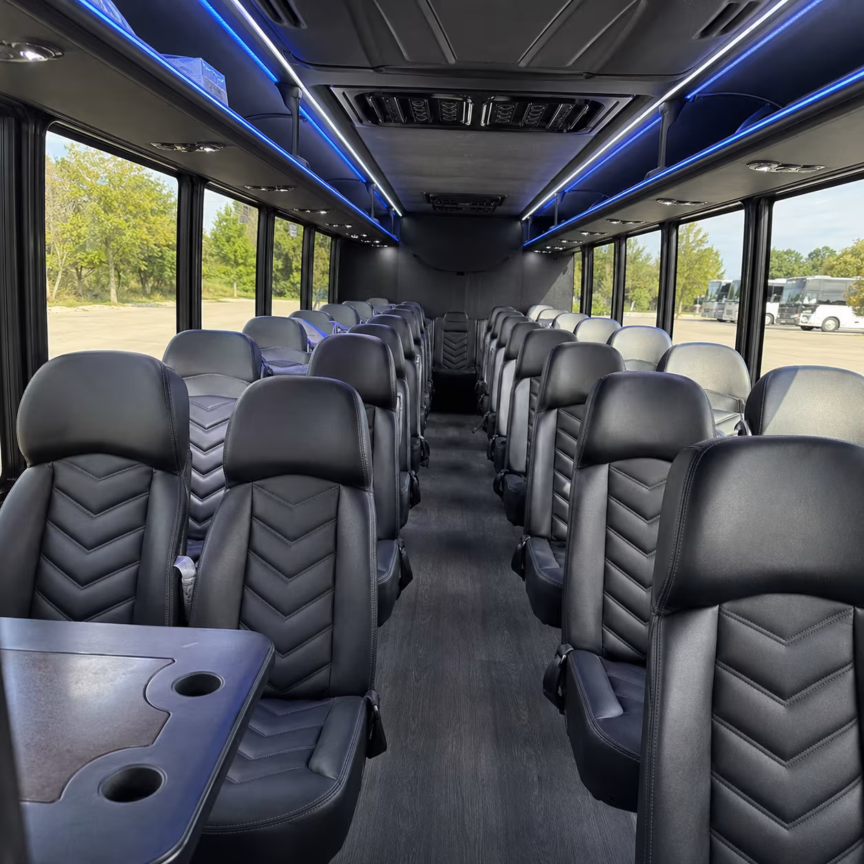 spokane valley 35 passenger minibus interior