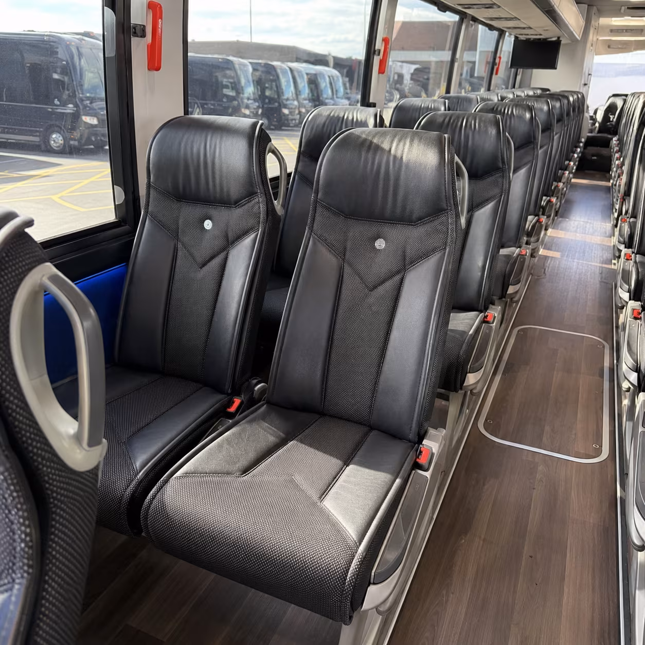 spokane valley 40 passenger charter bus interior