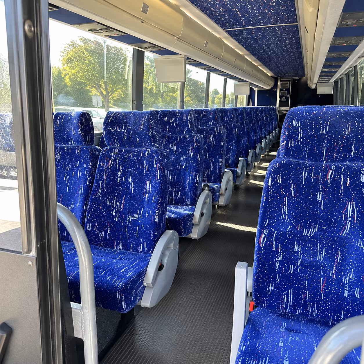 spokane valley 50 passenger charter bus inside