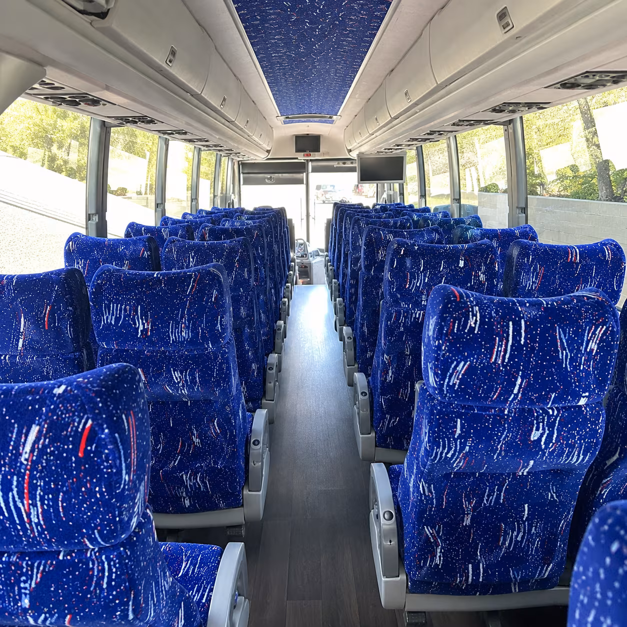 spokane valley 50 passenger charter bus interior