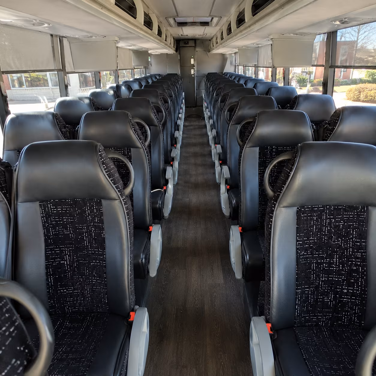 spokane valley 54 passenger charter bus inside